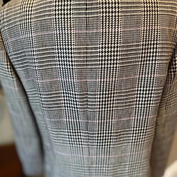 Ralph Lauren Linen  Houndstooth Plaid Jacket 10 - Picture 7 of 8